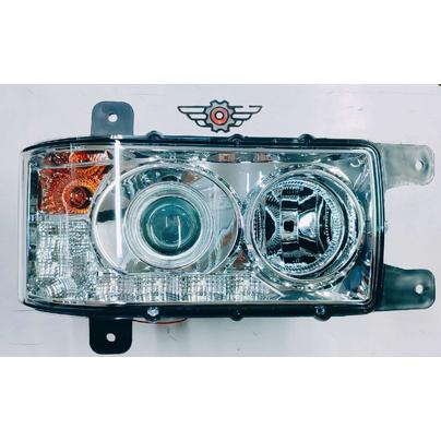 Фара головная (блокфара) Евро-3 КАМАЗ правая с ДХО 8-ДИОДОВ 31.3775-20 LED ZTD