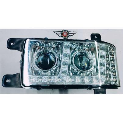 Фара головная (блокфара) Евро-3 КАМАЗ левая с ДХО 16-ДИОДОВ 311.3775-10 LED ZTD