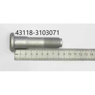Болт колеса М20х1,5х85 передний/задний КАМАЗ (евро) 43118-3103071 МГ