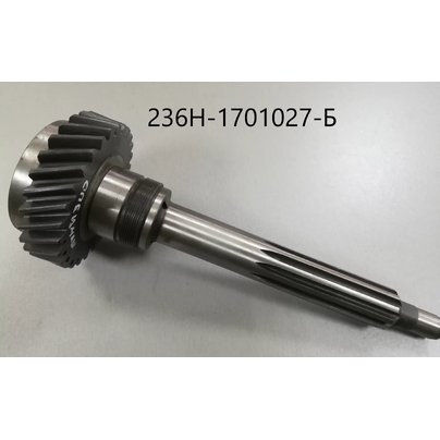Вал первичный КПП ЯМЗ Dшл.=42 (голый) z-28  236Н-1701027-Б