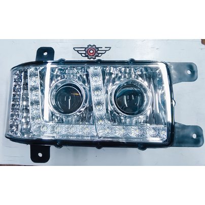 Фара головная (блокфара) Евро-3 КАМАЗ правая с ДХО 16-ДИОДОВ 31.3775-10 LED ZTD