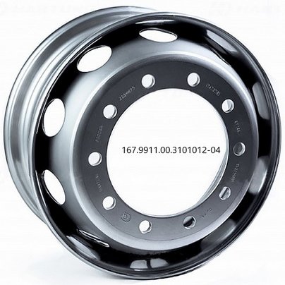 Диск колеса 11.75x22.5 10/335 d281 ЕТ0 полуприцепы (барабан. тормоз,) 167.9911.00.3101012-04 SRW