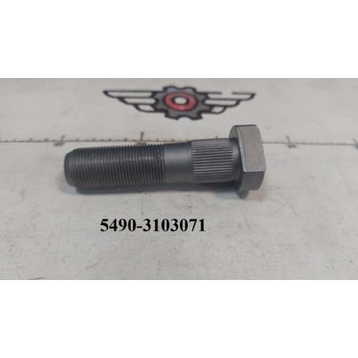 Болт колеса КАМАЗ 5490 передний М22х1,5 L=85 (с НАСЕЧКОЙ Евро) 5490-3103071 КСМ