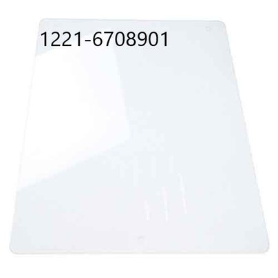 Стекло МТЗ-1221 боковое с отверстием (3 отв-я) (868х779)