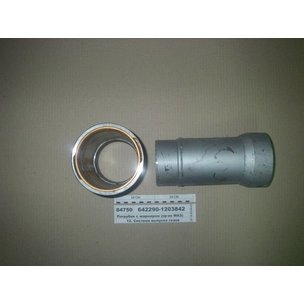 Патрубок трубы приемной МАЗ (верхний выхлоп, с кольцом) L=270мм 543208-1203842 КСМ СПЕЦМАШ