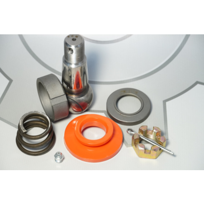 Палец рулевой тяги КАМАЗ 5320 в СБ (РЕМ/К-Т 8-шт: палец,пруж,пыльн,гайка+2 вклад) 5320-3414032 КСМ