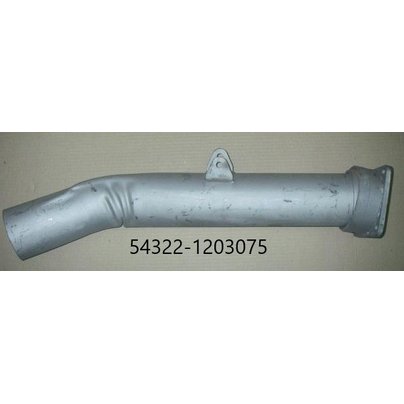 Труба выхлопная МАЗ-54323 с кронштейном (шарниром) 54322-1203075