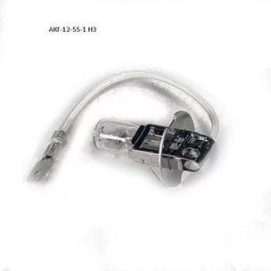 Лампочка галогенная с проводом (200) (Н3) АКГ-12-55-1 Н3