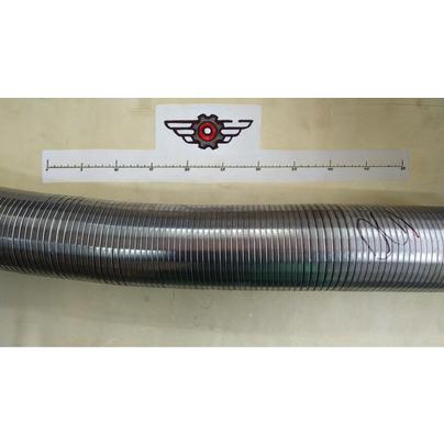 Металлорукав вальц. D-100 мм L=1000 МАЗ (без фланцев) НЕРЖАВЕЙКА за 1 пог. метр КСМ