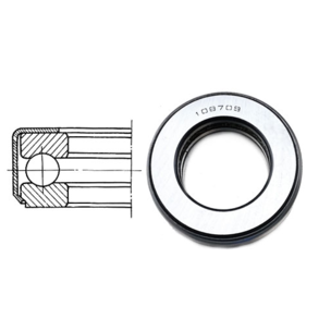 Подшипник 108709 шкворня опорный КАМАЗ размер 45,2x78x17,8 МГ