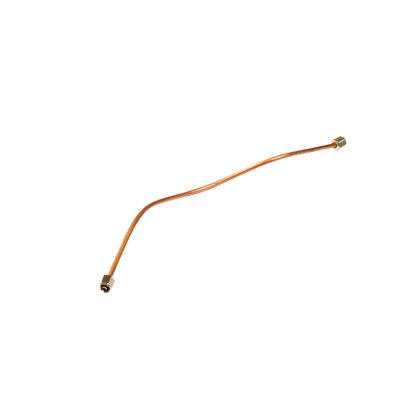 Трубка МАЗ подвода масла компрессора медная (L=390) н/о D=6мм 642208-3509262