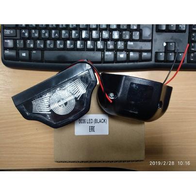 Фонарь освещения номерного знака СВЕТОДИОД 24В 0036 LED (BLACK)