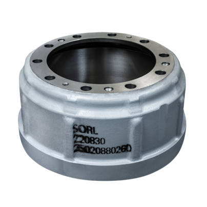 Барабан тормозной КАМАЗ-6520, 65201, 6522 передний/задний (аналог 6520-3501070) 35020880260 SORL