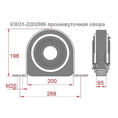 Промопора карданного вала МАЗ-Евро Н/О 