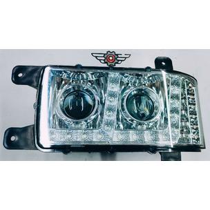 Фара головная (блокфара) Евро-3 КАМАЗ левая с ДХО 16-ДИОДОВ 311.3775-10 LED ZTD
