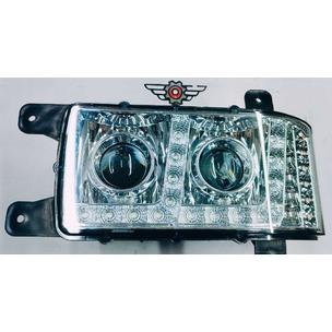 Фара головная (блокфара) Евро-3 КАМАЗ левая с ДХО 16-ДИОДОВ 311.3775-10 LED ZTD