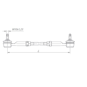 Тяга реактивная КПП КАМАЗ 4308 L=375 в сборе 4308-1703520 РОСТАР