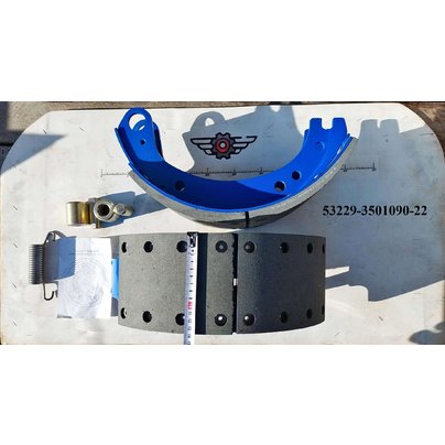 Колодка тормозная КАМАЗ 53229 евро СВАРНАЯ (в сб. РОЛИК+ОСЬ+ПРУЖИНА) 53229-3501090-22