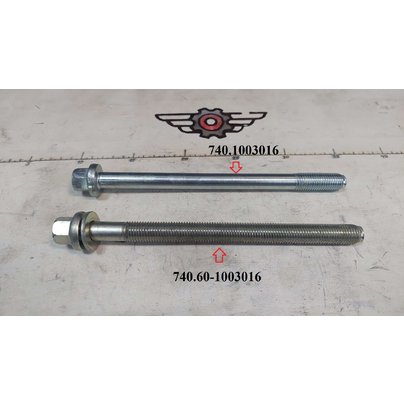 Болт головки блока М16х2 L=214 (до шляпки) КАМАЗ-ЕВРО 