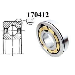 Подшипник 170412 (412N) первичного вала КПП КАМАЗ-5320 (аналог 15-1701032) размер 60x150x35 EPK