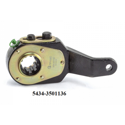 Рычаг регулировочный МАЗ (трещетка) ручной выгнут УЗКИЙ ШЛИЦ 