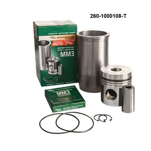 ЦПГ комплект ММЗ-260-Т евро-1 гильза,порш,упл+стоп.кольц,ПАЛЕЦ d=42 