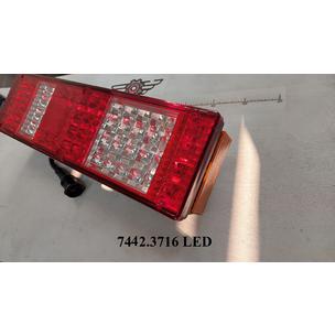 Фонарь задний шестисекционный 7442-500 правый СВЕТОДИОД (байонет с проводом с повт.габ)7442.3716 LED