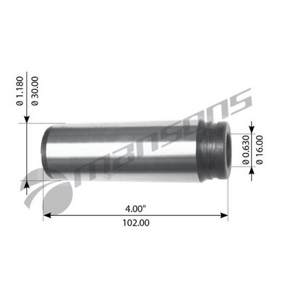 Палец (штифт) КАМАЗ-65801 тормозной колодки 30х102мм (81.50212.0032) M5321 MANSONS