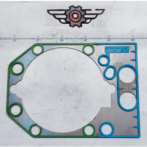 Прокладка головки блока ГБЦ МАЗ ЯМЗ-8401,8421 (металл, фторсиликон) разд. головка 840.1003213-03