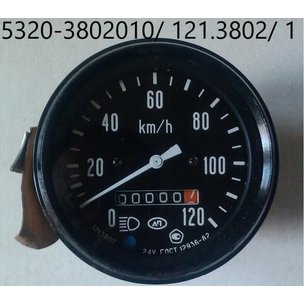 Спидометр МАЗ, КамАЗ, КрАЗ, (под датчик МЭ-307) (5320-3802010 / 121.3802) 1211.3802010 АВТОПРИБОР