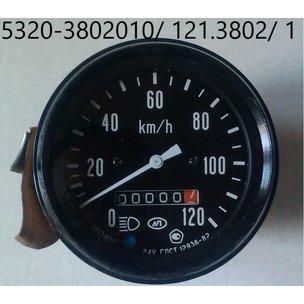Спидометр МАЗ, КамАЗ, КрАЗ, (под датчик МЭ-307) (5320-3802010 / 121.3802) 1211.3802010 АВТОПРИБОР
