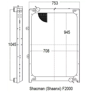 Радиатор основной ШАКМАН 