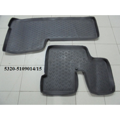 Коврики кабины КАМАЗ из 2-х (водит. и пассажир.) ст./обр. 5320-5109014/5109015 МГ
