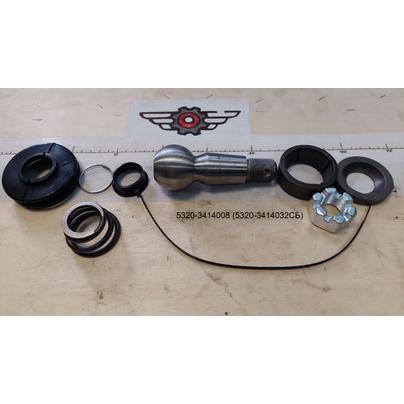 Палец рулевой тяги КАМАЗ 5320 в СБ (РЕМ/К-Т 9шт: пал,пруж,пыл.,гайк+вклад) 5320-3414032 ПАО КАМАЗ