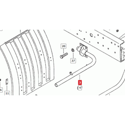 Кронштейн крепления крыла КАМАЗ-6520 