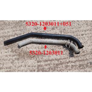 Труба приемная 5320 СВАРНАЯ (ОДНА ЛЕВАЯ СТОРОНА задняя+передняя часть 5320-1203011+5320-1203051)Э