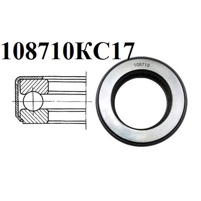 Подшипник 108710КС17 шкворня опорный МАЗ, КРАЗ размер 50x80,5x22,8
