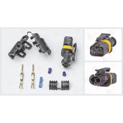 Разъем (штекер) 2-х кон. на стартер МАЗ, SHAAXI, SHACMAN (7811688 AX8102S 1643019) 88-01422-SX РФ