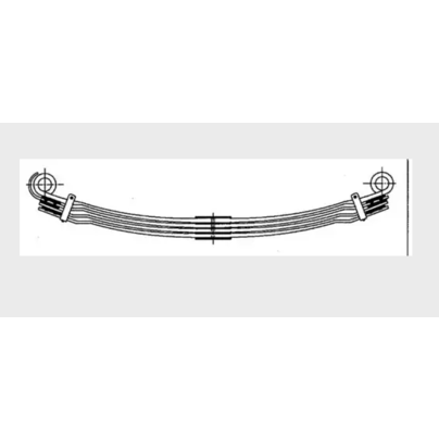 Рессора передняя MAN TGA, TGX 3-х листовая 3/26x90x88 925+925 S24  F088T367ZA75 WEWELER