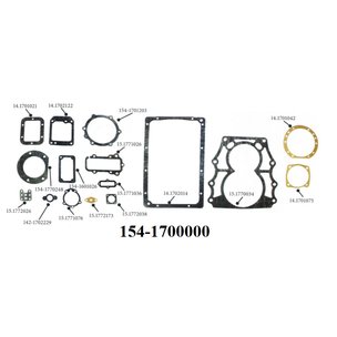 Рем.комплект КПП-154 КАМАЗ с делителем (из 16 найм) (аналог 03-44-200) 154-1700000-20У КАМРТИ