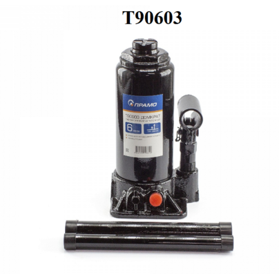 Домкрат гидравлический бутылочный (1шток) 6т 195-380мм Т90603