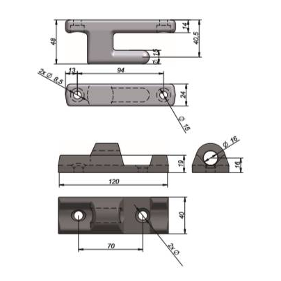 Петля бортовая МАЗ 1301160