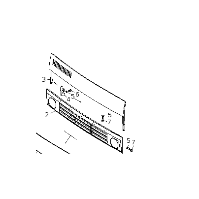 Панель облицовки радиатора КАМАЗ-5320 верхняя 