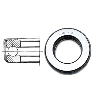 Подшипник 29909/108709 шкворня опорный КАМАЗ размер 45,2x78x17,8 КММЗ