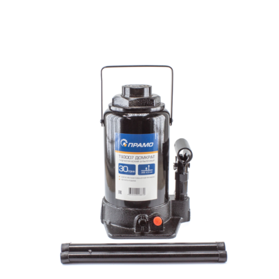 Домкрат гидравлический бутылочный (1шток) 30т 255-415мм T93007 ПРАМО
