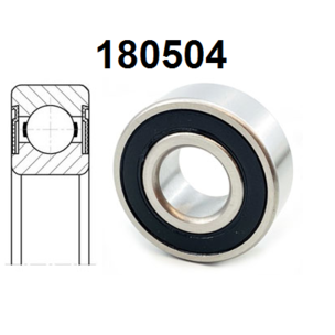 Подшипник 180504 (62204-2RS) размер 20x47x18