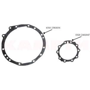 Рем.комплект главной передачи КАМАЗ-4310 переднего моста (2 наи./3 шт.) паронит 4310-2302000У КАМРТИ