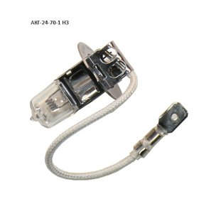 Лампочка галогенная противотуманная с проводом АКГ-24-70-1 Н3 ZTD