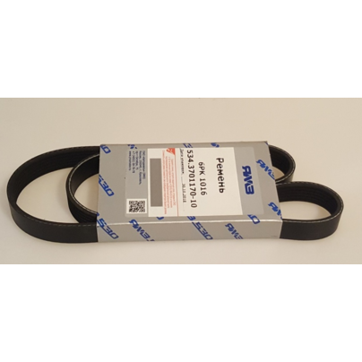 Ремень поликлиновой 6РК1016 генератора ЯМЗ-534 (аналог 5340.3701170-10) RUBENA