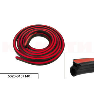 Уплотнитель двери трубчатый КАМАЗ 